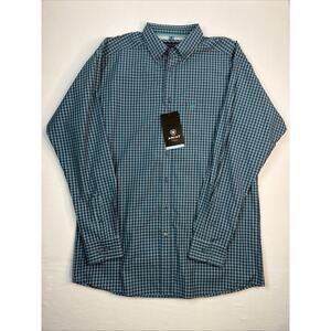 Ariat Pro Series Shirt Mens Large Button Down Long Sleeve Check Western Tall